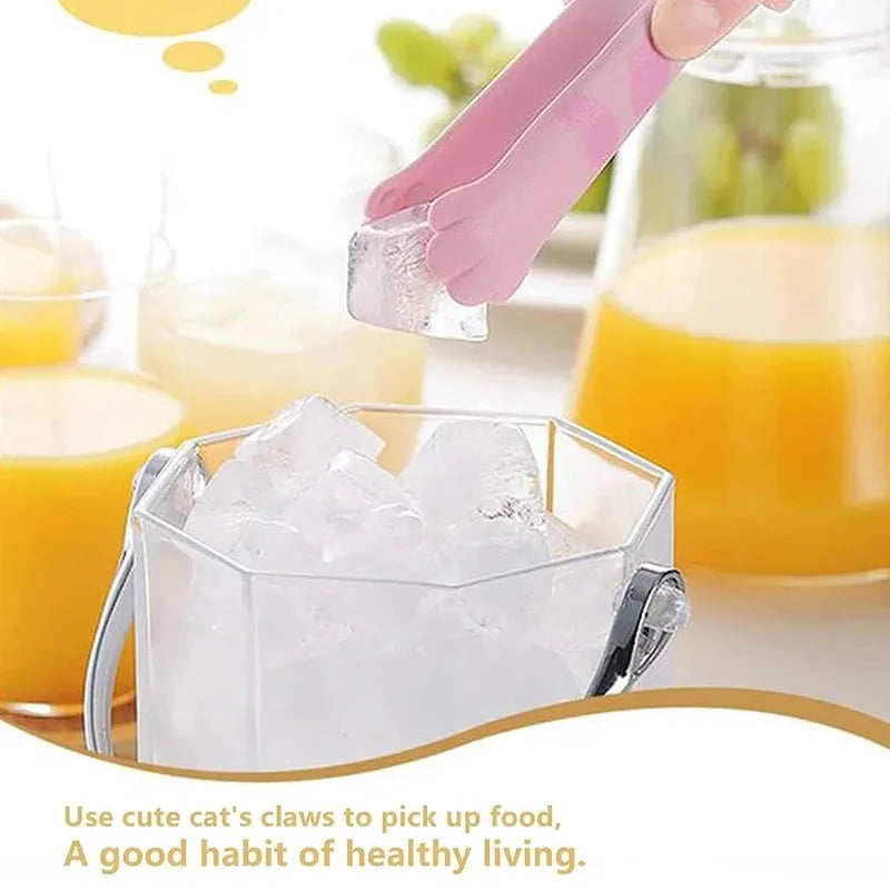 Cat Paw Stainless Steel Food Tongs – BBQ, Salad & Bread Clamp Kitchen Food Tongs Axl