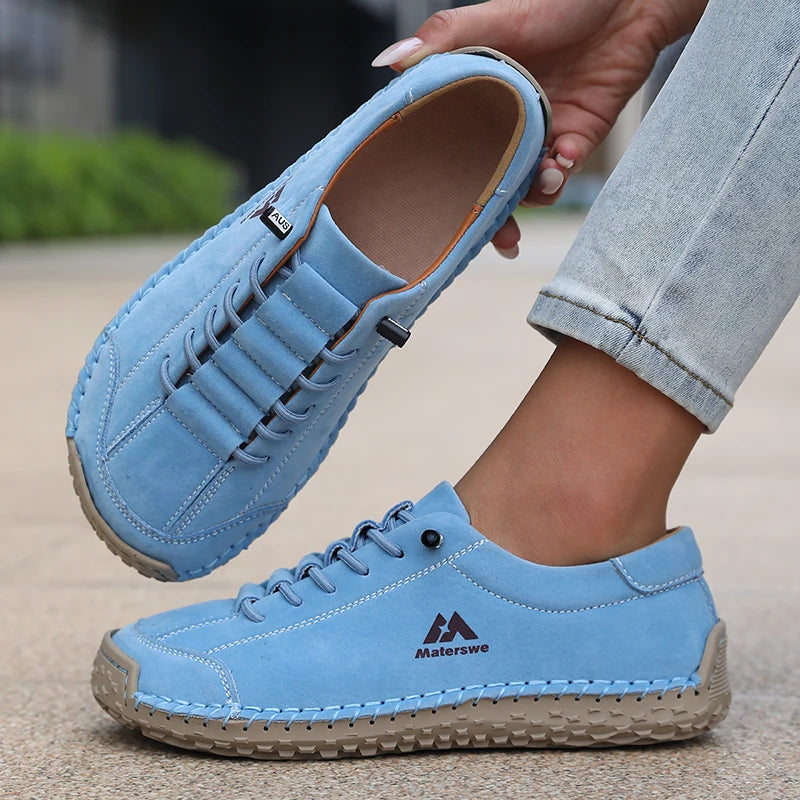 Women's Breathable Slip-On Sneakers – Flat Casual Hiking Shoes Slip-On Sneakers Axl