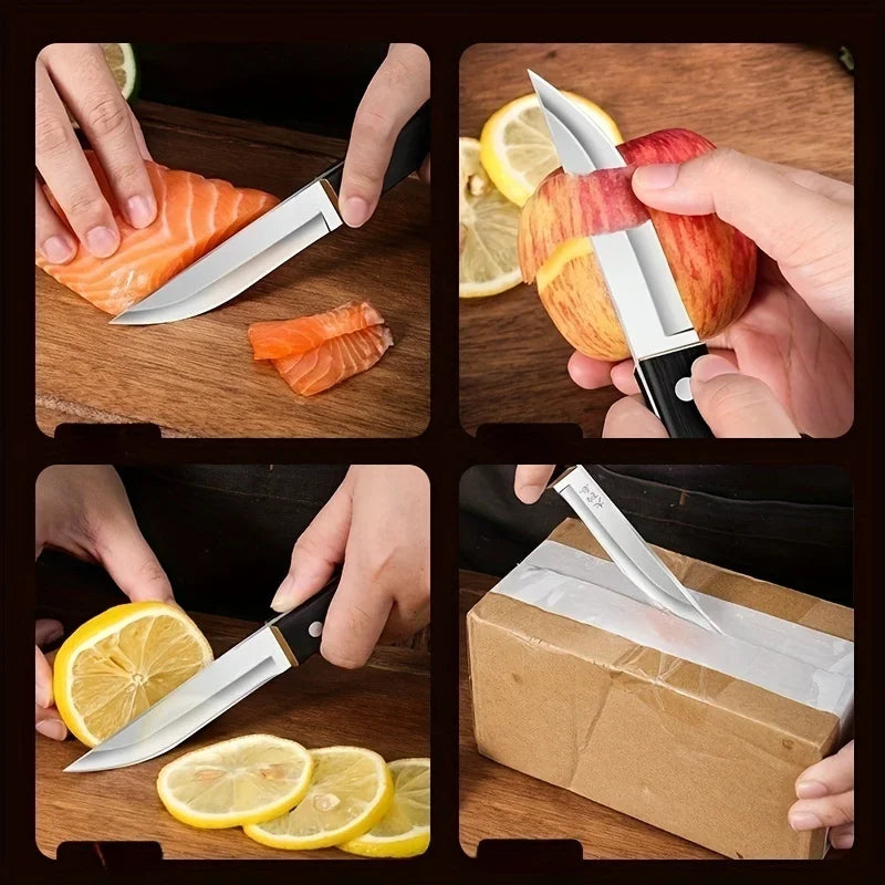 PLYS Stainless Steel Knife – Kitchen, Camping & BBQ Kitchen & Camp Knife Axl