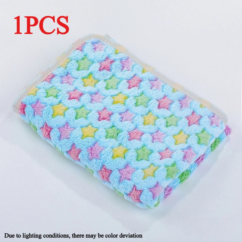 Soft Flannel Pet Blanket for Dogs & Cats | Cartoon Christmas Throw Pet Throw Blanket Axl H-1pcs 76x52cm