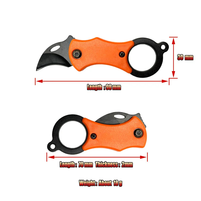 Mini Folding Pocket Knife – EDC Keychain Camping Tool Folding Pocket Knife Axl