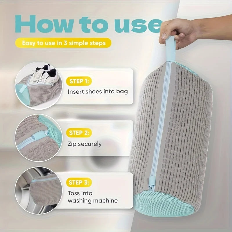 Shoe Wash Bag & Drying Hook Set – Sneaker Laundry Bag Shoe Laundry Bag Set Axl