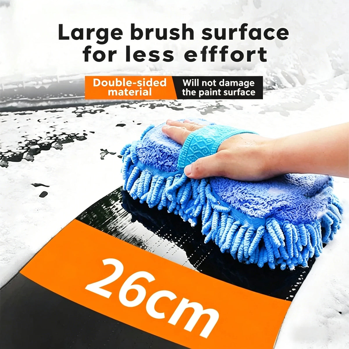 Microfiber Car Wash Sponge, Detailing Brush & Glove Kit Car Detailing Kit Axl