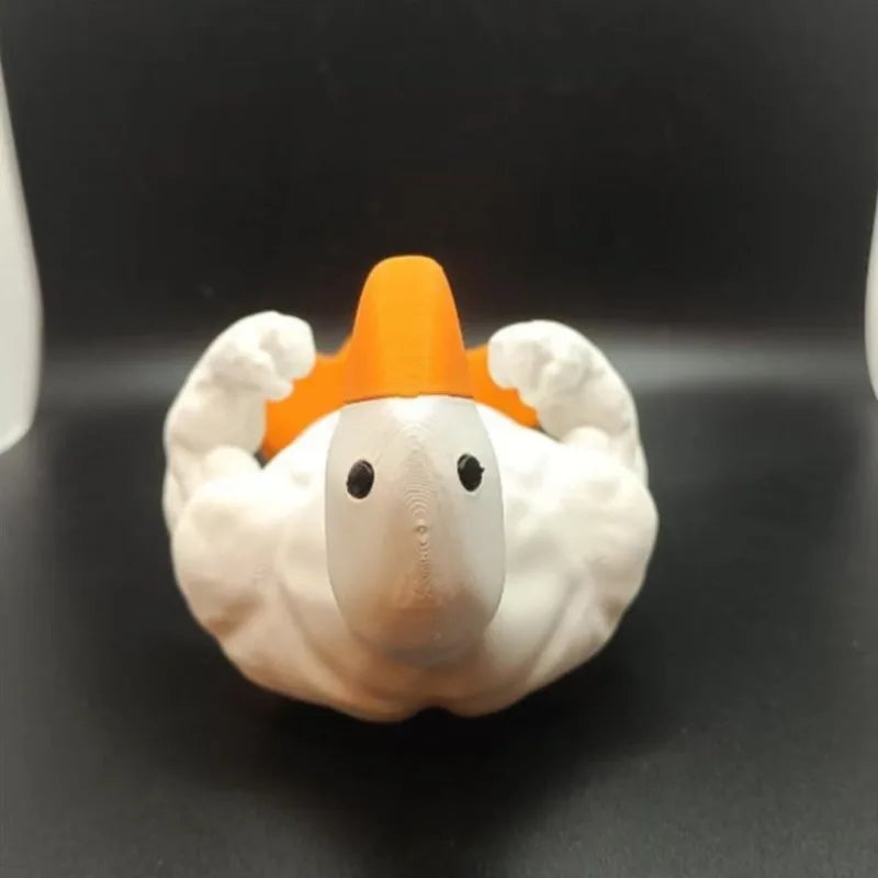 Muscle Duck Figurine – Modern Resin Desktop Ornament Decorative Figurine Axl