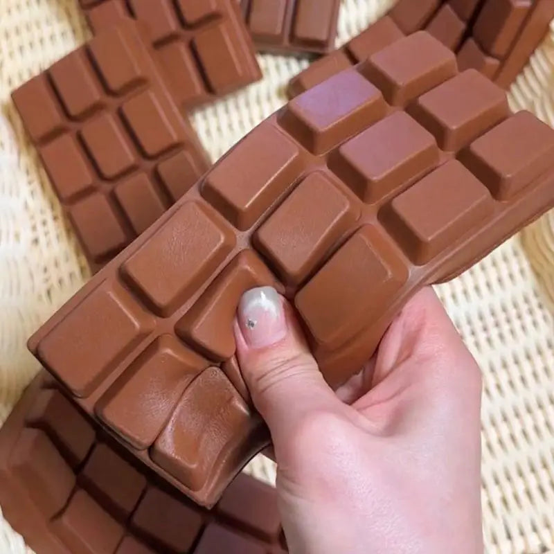 Slow Rising Chocolate Bar Squishy Fidget Toy – Coffee PU Foam Squishy Fidget Toy Axl
