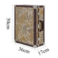 Retro Leather Storage Box – 50L Luxury Closet Organizer Bin Leather Storage Box Axl Small