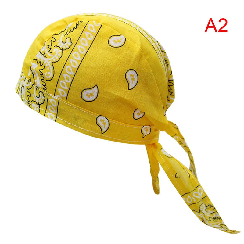 Unisex Cotton Durag Bandana Hat – Printed Head Scarf Cap Bandana Durag Hat Axl A2