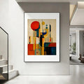 Abstract Mid Century Watercolor Brush Strokes Wall Art Poster Wall Art Poster Axl White15 40X50cmNoframe