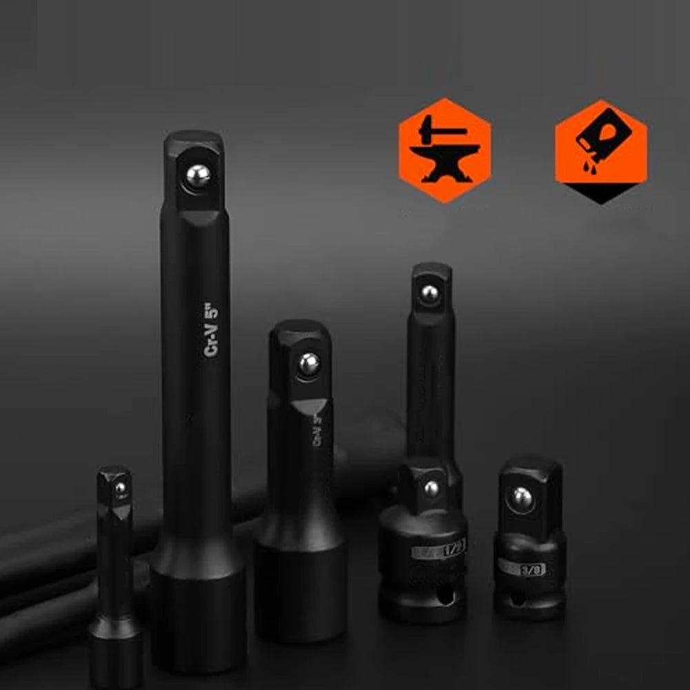 Socket Extension Bar Set – 1/4" 3/8" 1/2" Drive Adapter Kit Socket Extension Set Axl