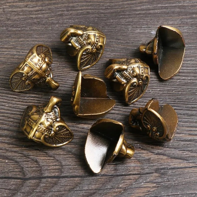 8-Pack Antique Elephant Trunk Furniture Feet for Wooden Boxes Decorative Furniture Feet Axl