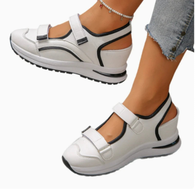 Women's Wedge Platform Sandals – Roma Retro Buckle Strap Heels Wedge Platform Sandals Axl