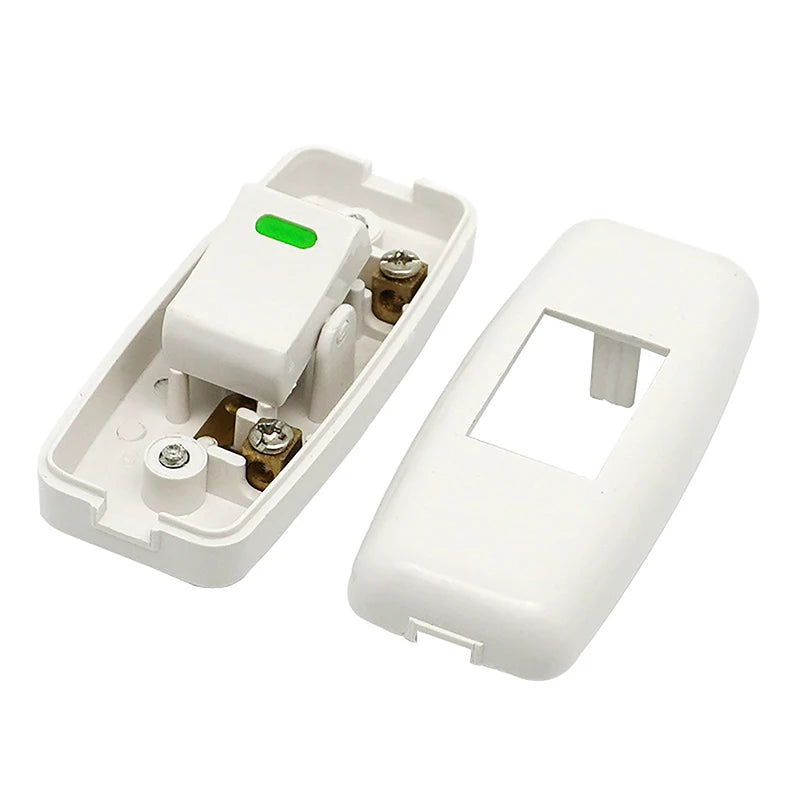 Inline ON/OFF Cord Switch for Table, Desk & Bedside Lamps – White Inline Cord Switch Axl