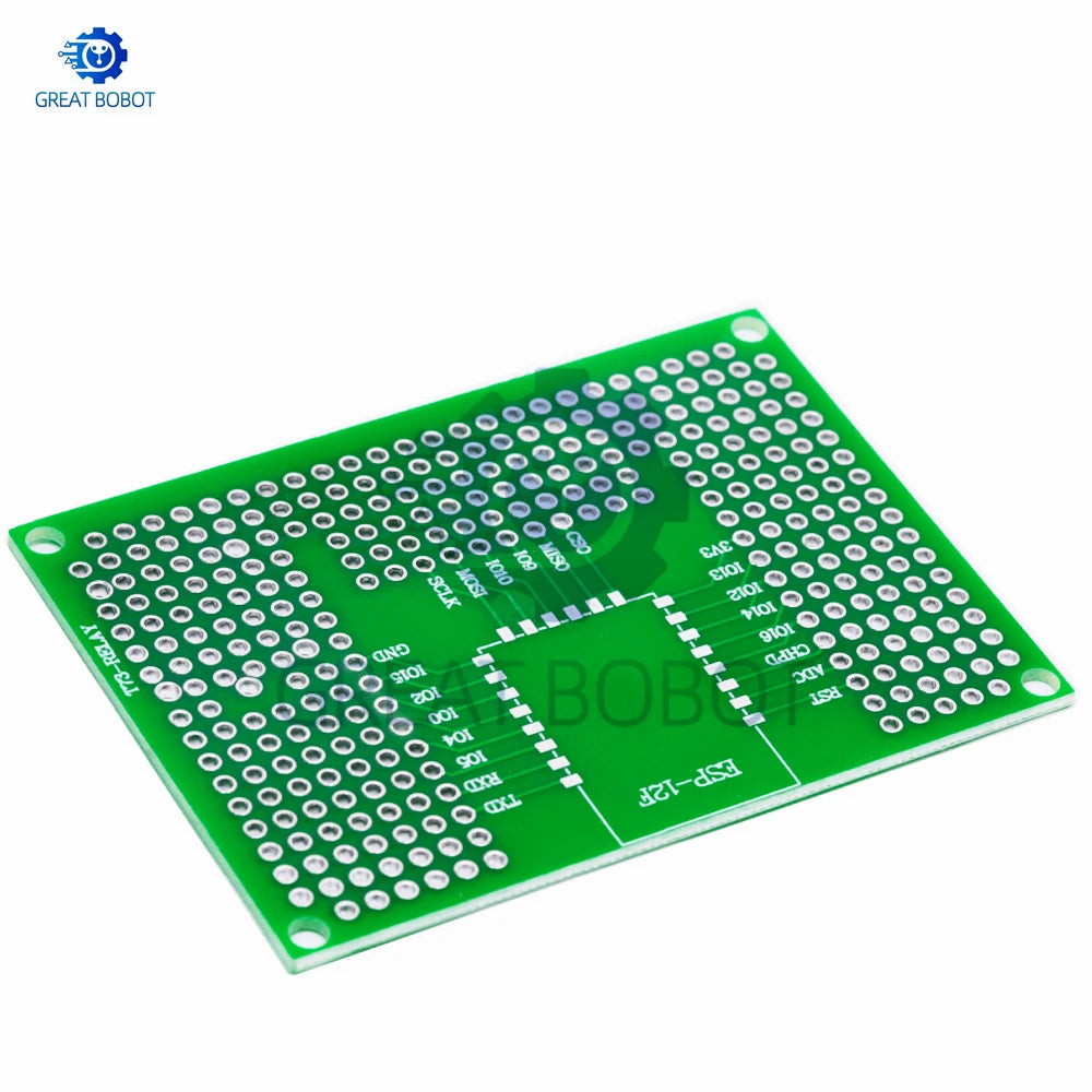 50x70mm Double-Sided Protoshield Breadboard for ESP8266 & ESP32 Protoshield Breadboard Axl