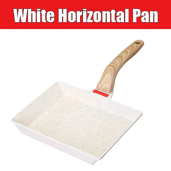 Nonstick Tamagoyaki Pan – Japanese Omelette Egg Frying Pan Egg Frying Pan Axl White Horizontal Pan