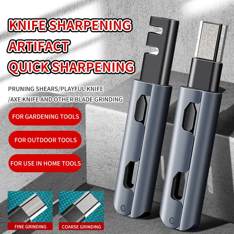 PLYS Folding Knife Sharpener – Ceramic & Alloy Steel Tool Knife Sharpener Axl