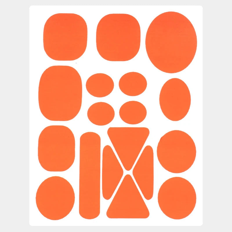 Self-Adhesive Nylon Repair Patches – Assorted Colors & Shapes Fabric Repair Patches Axl orange1