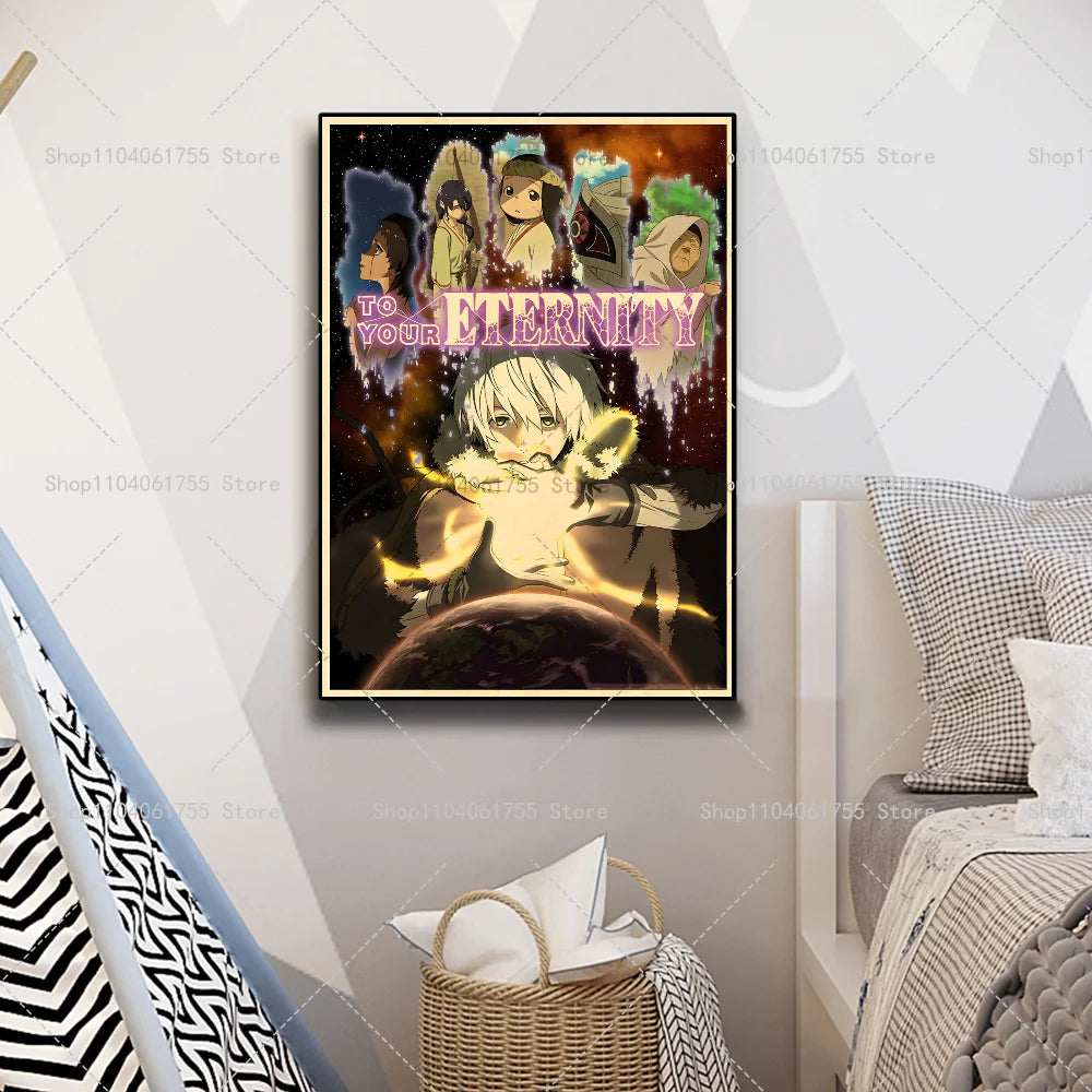 To Your Eternity Anime Poster – Waterproof Self-Adhesive Wall Art Anime Wall Poster Axl