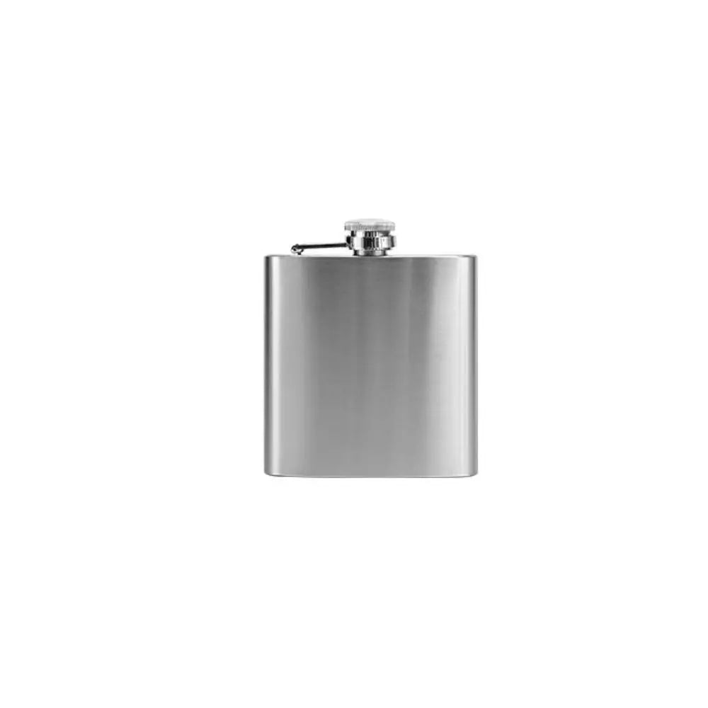 Stainless Steel Hip Flask – Leakproof Portable Whisky Flask Hip Flask Axl 6oz(168ml)-Silver