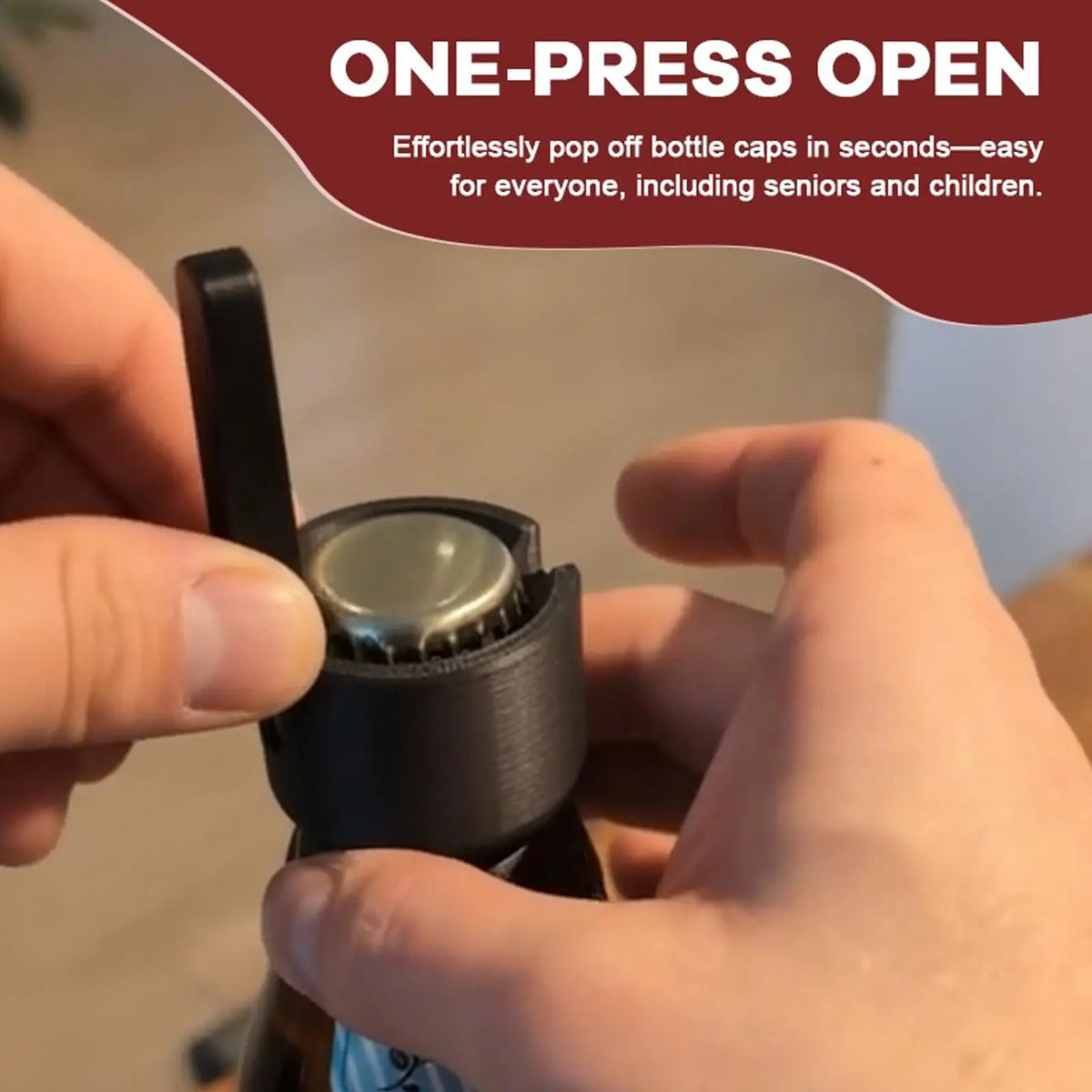 Labour-Saving Lever Bottle Opener – Kitchen, Bar & Travel Bottle Opener Axl