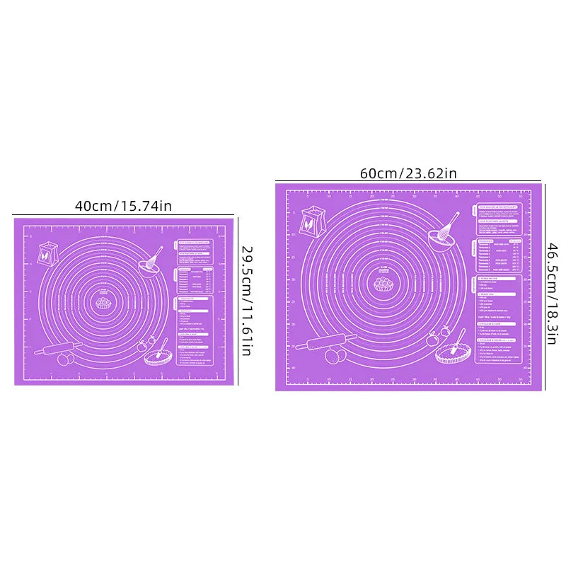 Non-Stick Silicone Baking Mat – Pizza, Cake & Pastry Liner Silicone Baking Mat Axl 1pc 1 L