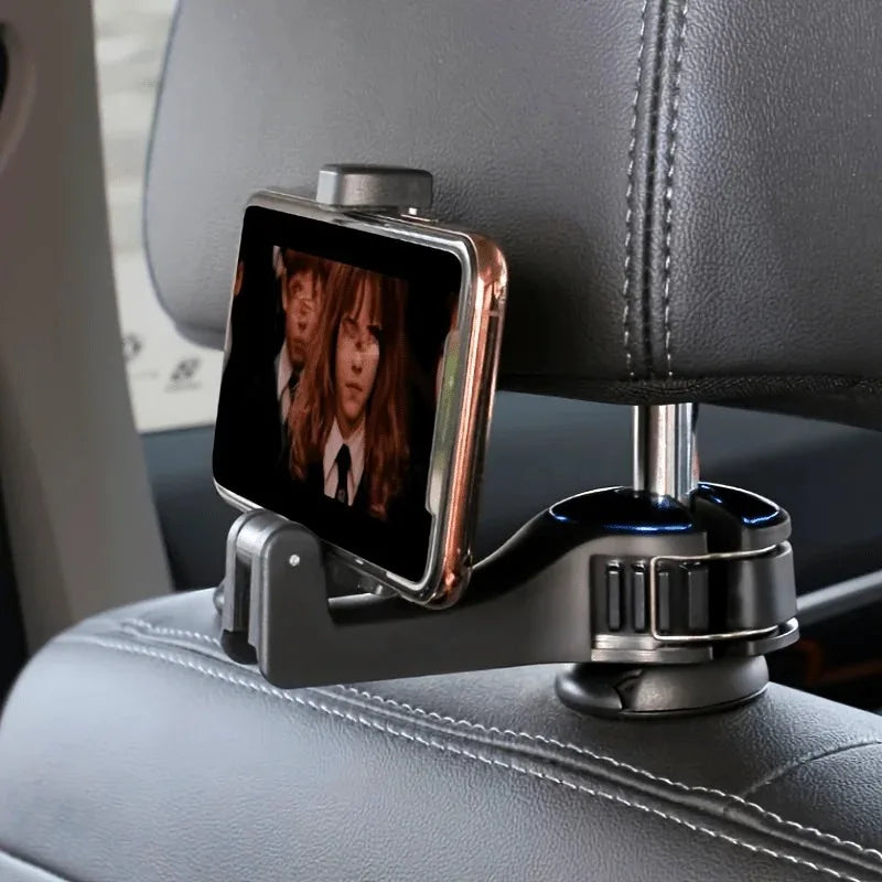 2-in-1 Car Headrest Hook & Hidden Phone Mount Holder Car Phone Mount Axl