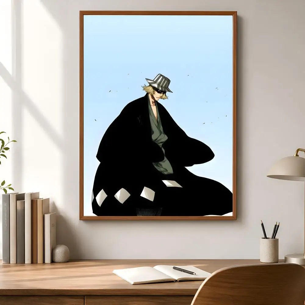Kisuke Urahara Poster – Waterproof Self-Adhesive Anime Wall Art Anime Wall Poster Axl