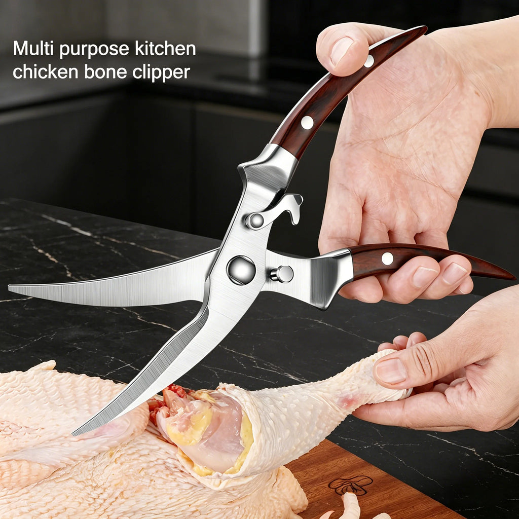 Heavy-Duty Poultry Shears – Bone Cutting Kitchen Scissors Set Kitchen Poultry Shears Axl