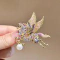 Crystal Pegasus Wing Horse Brooch – Luxury Fashion Pin for Women Fashion Brooch Pin Axl Default Title