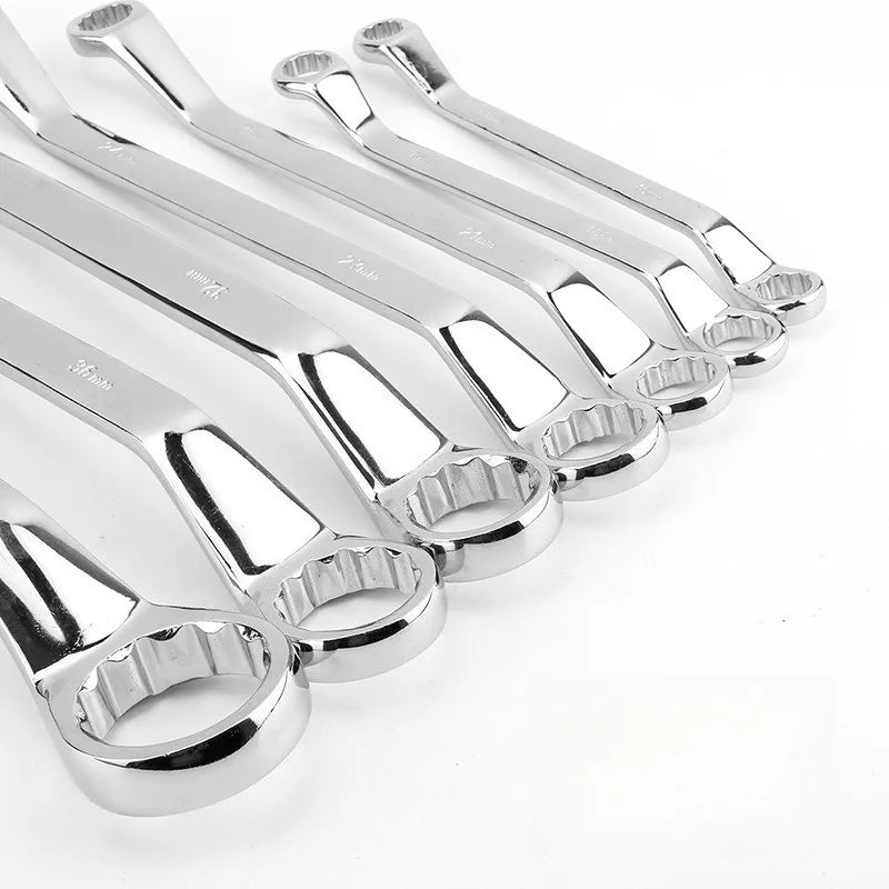 Double End Offset Ring Spanner – Chrome Vanadium Steel Wrench Box End Wrench Axl