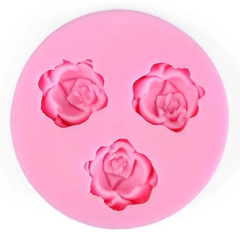 3D Rose Silicone Mold – Fondant, Chocolate & Cake Decorating Silicone Baking Mold Axl