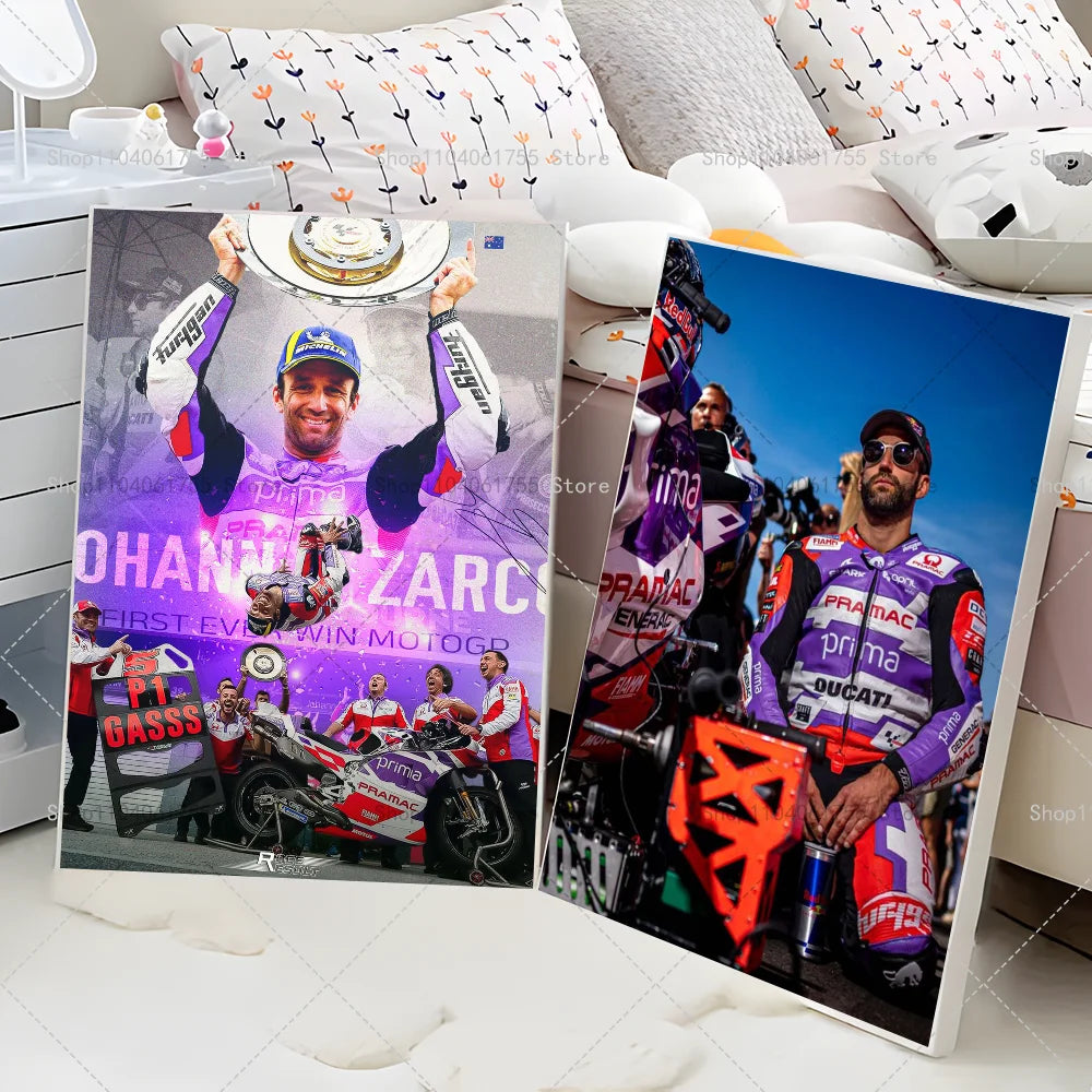 MotoGP Johann Zarco #5 Wall Poster – Self-Adhesive Waterproof Wall Art Poster Axl