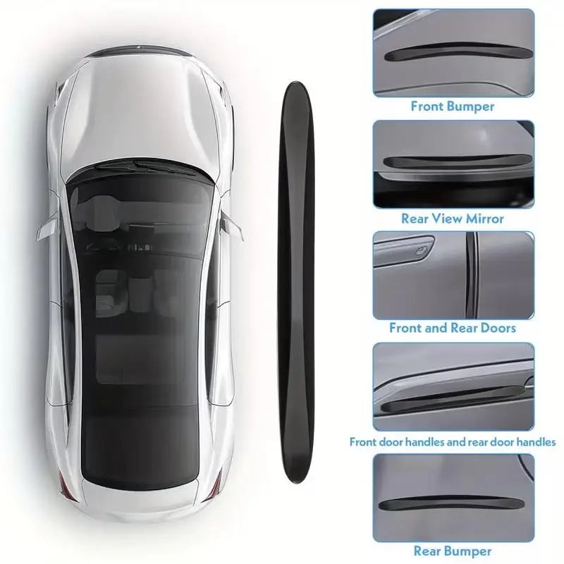 4-Pack Car Door Edge Anti-Collision Strip Bumper Protector Bumper Guard Strip Axl
