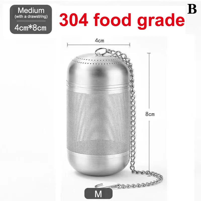 Stainless Steel Tea Infuser Ball Strainer – Fine Mesh S/M/L Tea Infuser Strainer Axl MB