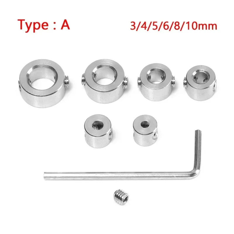Drill Stop Collar Set 3mm–10mm | Stainless Steel Depth Ring Drill Stop Collar Set Axl A