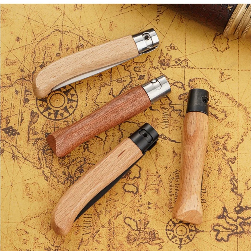 Folding Pocket Knife – 3CR13 Steel Blade & Wood Handle Folding Pocket Knife Axl