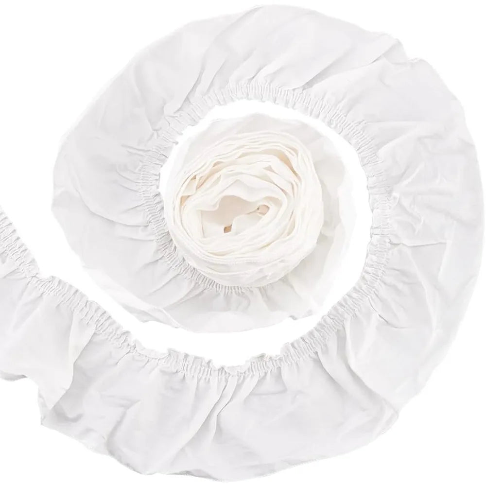 4 Yards Pleated Ruffle Ribbon Trim 85mm Off-White Wave Edge Craft Ribbon Trim Axl AECH04-18003