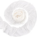4 Yards Pleated Ruffle Ribbon Trim 85mm Off-White Wave Edge Craft Ribbon Trim Axl AECH04-18003