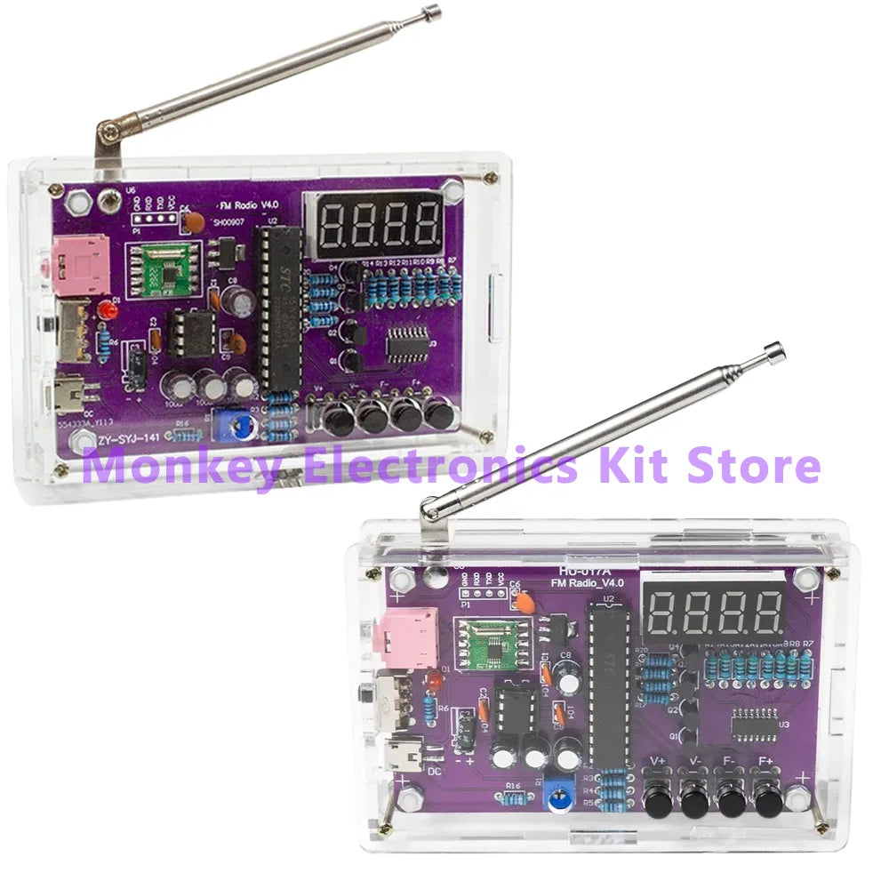 HU-017A FM Radio DIY Kit 87–108MHz LED Display | Electronics FM Radio DIY Kit Axl