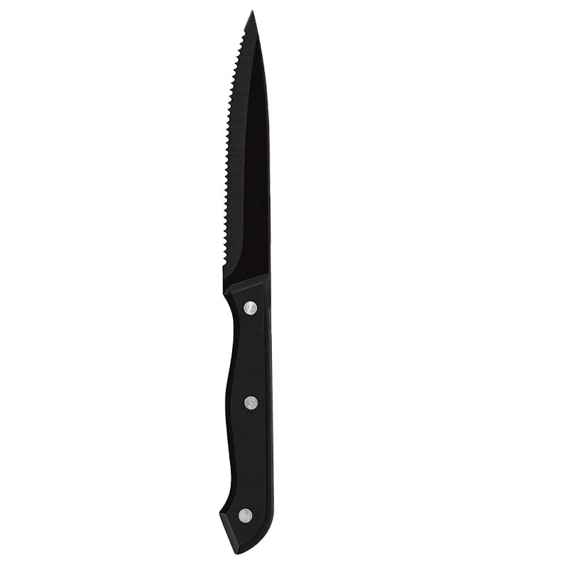 Steak Knives Set 1–12 Pc | Serrated Stainless Steel Dinner Knife Steak Knife Set Axl 1 Pcs Black blade China Mainland