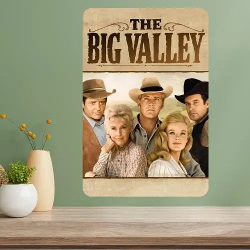 Big Valley Classic TV Show Metal Poster Sign | Retro Wall Art Metal Wall Sign Axl aluminum sign aluminum 20x30cm