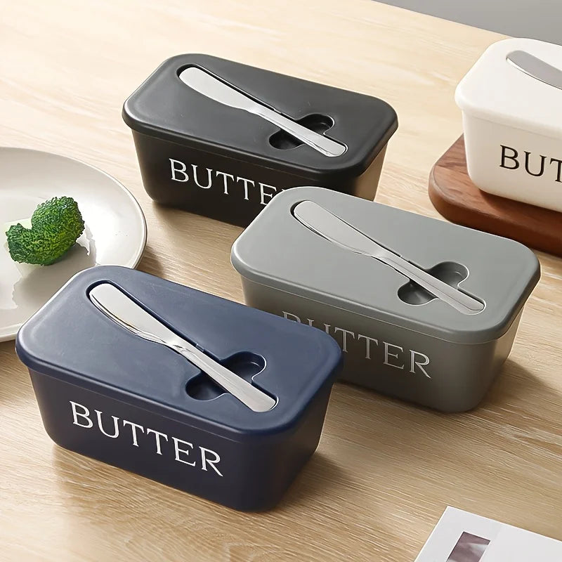 Sealed Butter Dish with Knife – Butter & Cheese Storage Box Butter Dish Axl