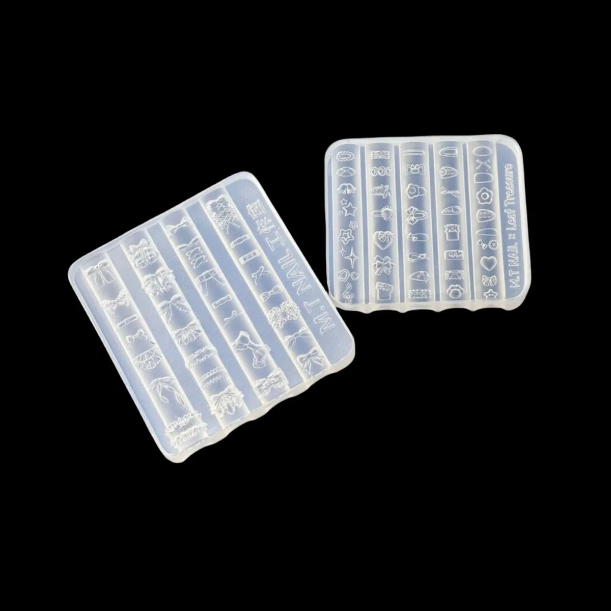 3D Silicone Nail Art Mold – Bowknot Flower Heart Lace DIY Nail Art Mold Axl