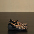Women's Leopard Print Mary Jane Flats – Soft Sole Non-Slip Mary Jane Flats Axl leopard print 35
