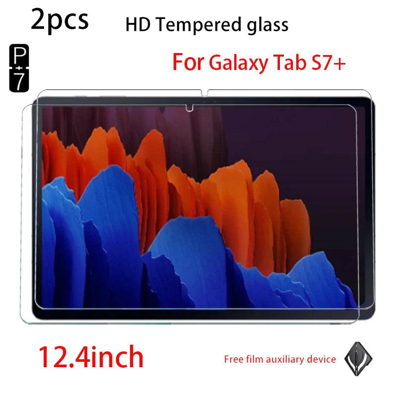 2-Pack Tempered Glass Screen Protector Samsung Galaxy Tab 12.4" Tablet Screen Protector Axl FOR S7PLUS 12.4Inch