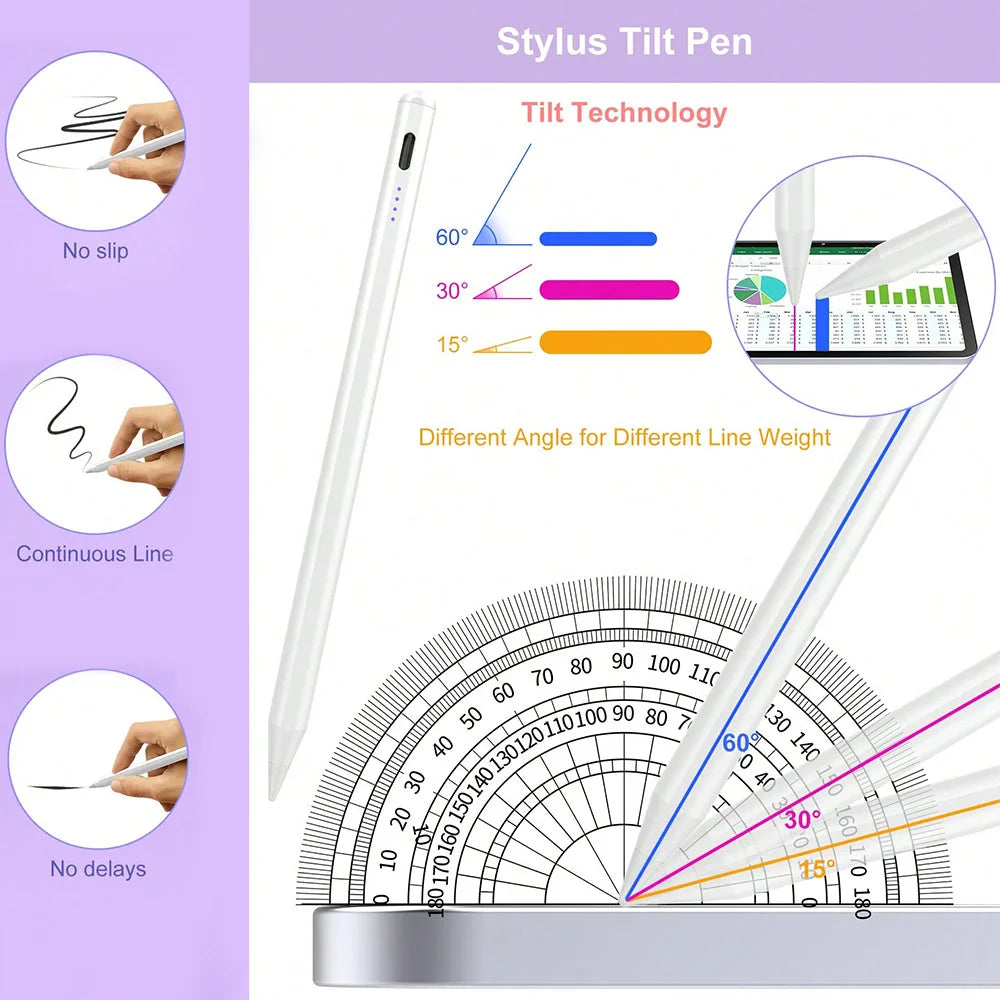 iPad Stylus Pen – Palm Rejection, Tilt & Power Display 2025 iPad Stylus Pen Axl