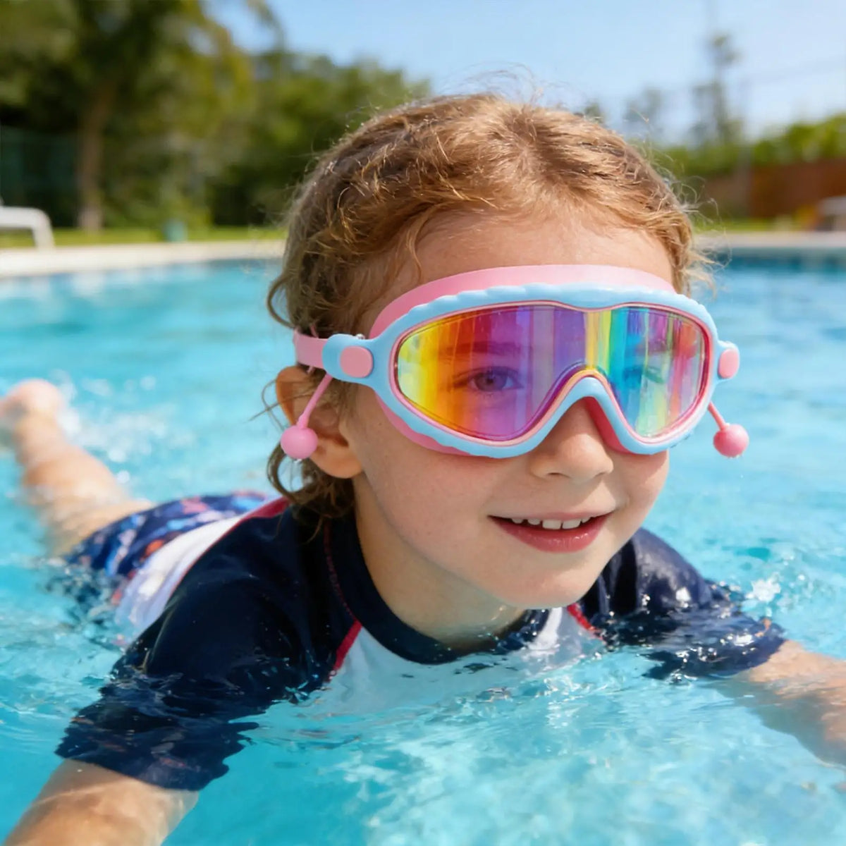 Kids Swimming Goggles – Anti-Fog, UV Protection, Wide Lens Kids Swim Goggles Axl