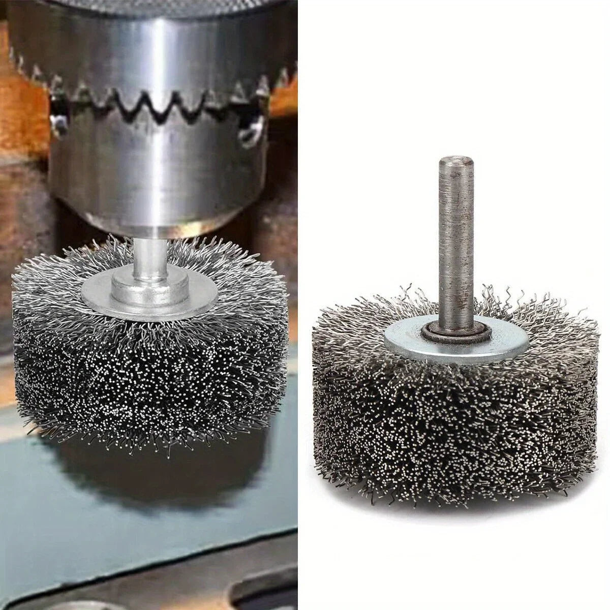 Wire Wheel Brush for Mold Polishing & Rotary Tools Wire Wheel Brush Axl