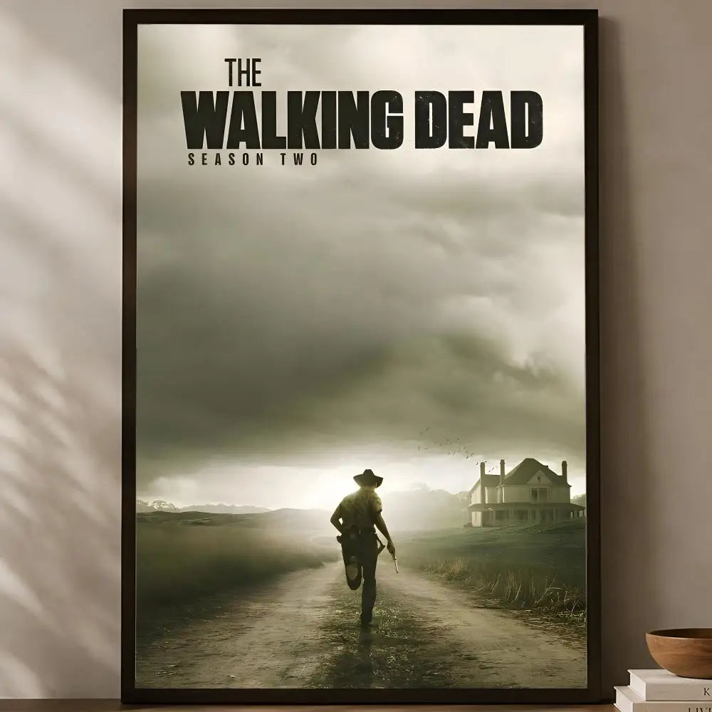 Walking Dead Self-Stick HD PVC Wall Poster – Waterproof Decor Wall Art Poster Axl White12 15X20cmNoframe