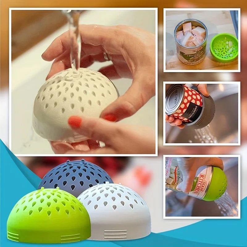 2-Pack Silicone Can Strainer – Mini Kitchen Sieve & Drainer Kitchen Can Strainer Axl