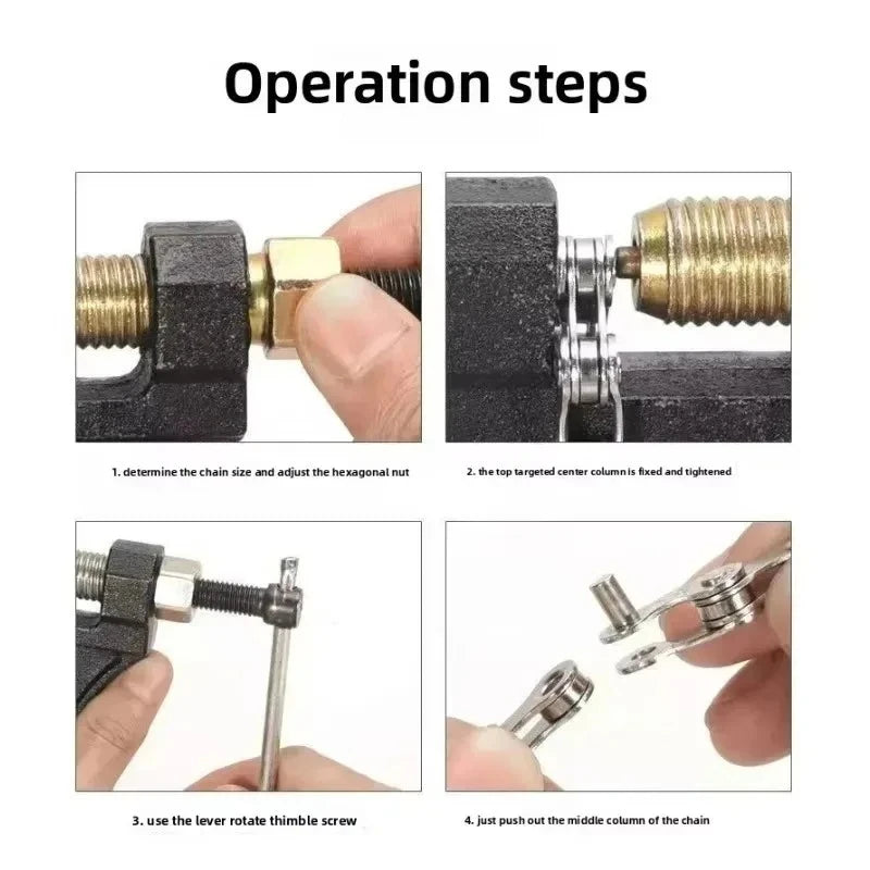 Motorcycle Chain Breaker & Riveting Tool Set 420–530 Chain Breaker Tool Axl